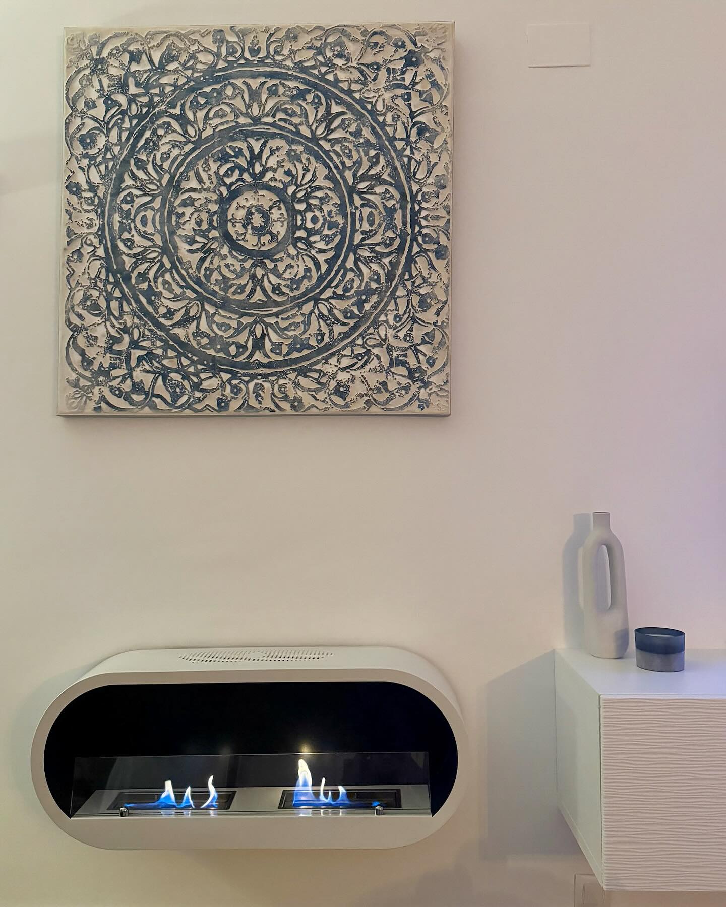 Bio-haard in woonkamer